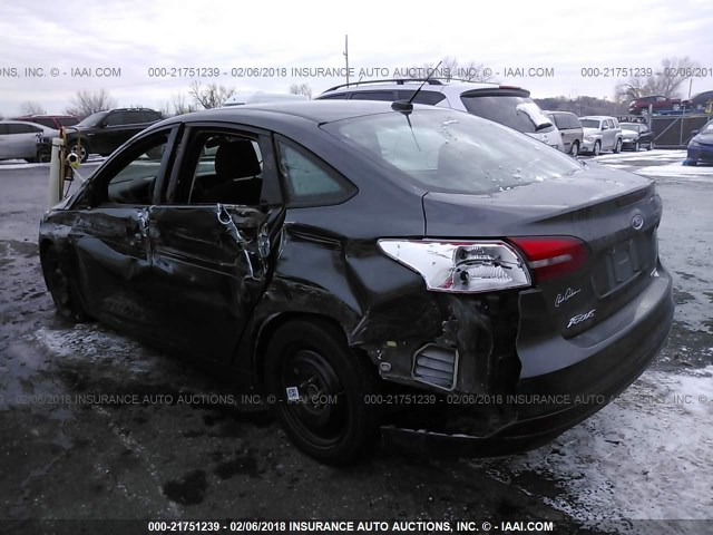 1FADP3E20GL405072 - 2016 FORD FOCUS S GRAY photo 3