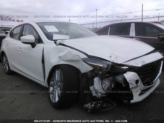 3MZBN1M31HM143467 - 2017 MAZDA 3 GRAND TOURING WHITE photo 6