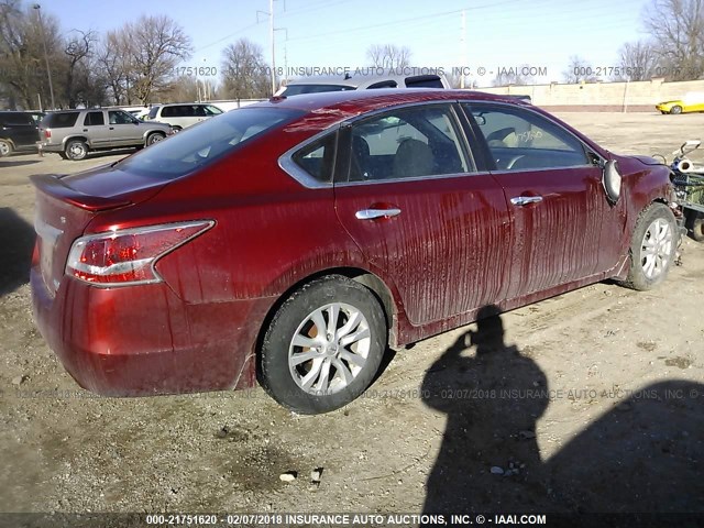 1N4AL3AP6EC267972 - 2014 NISSAN ALTIMA 2.5/S/SV/SL RED photo 4