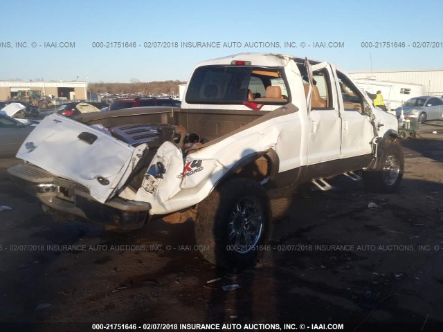 1FTSW21P96EB43958 - 2006 FORD F250 SUPER DUTY WHITE photo 4