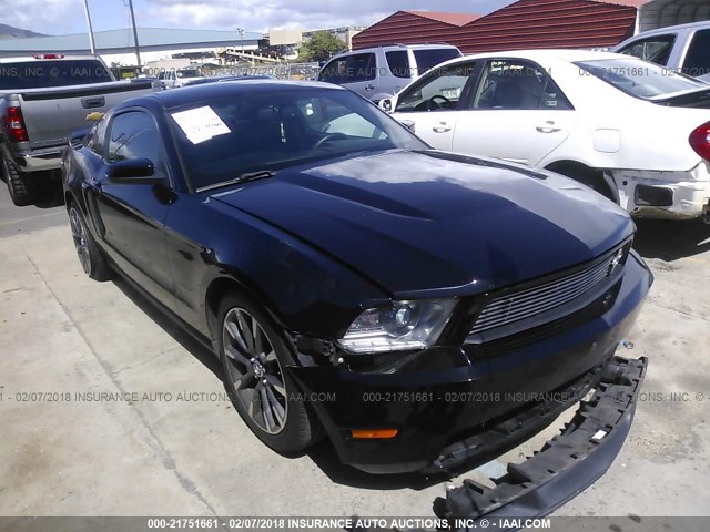 1ZVBP8CF7B5115300 - 2011 FORD MUSTANG GT BLACK photo 1