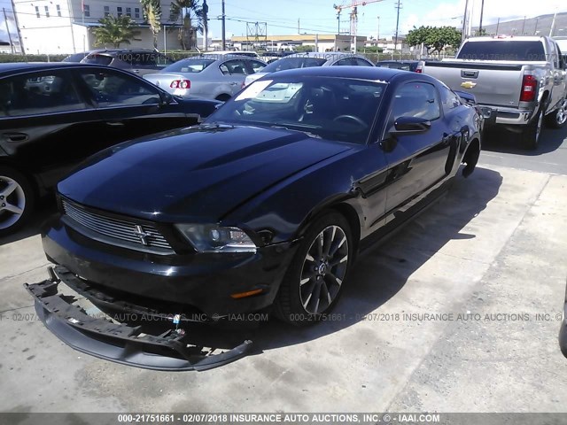 1ZVBP8CF7B5115300 - 2011 FORD MUSTANG GT BLACK photo 2