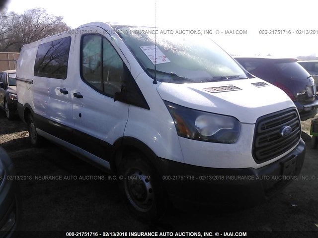 1FTYE1YM0HKA25871 - 2017 FORD TRANSIT T-150 WHITE photo 1