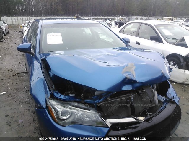 4T1BF1FKXHU662030 - 2017 TOYOTA CAMRY LE/XLE/SE/XSE BLUE photo 6