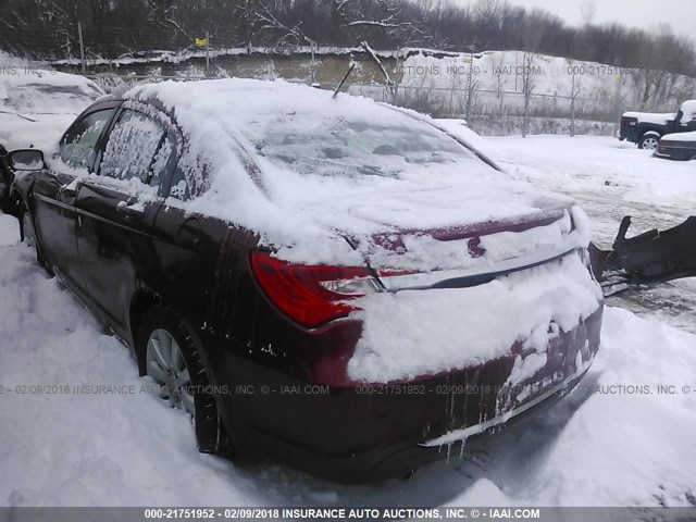 1C3CCBBG3DN527747 - 2013 CHRYSLER 200 TOURING RED photo 3