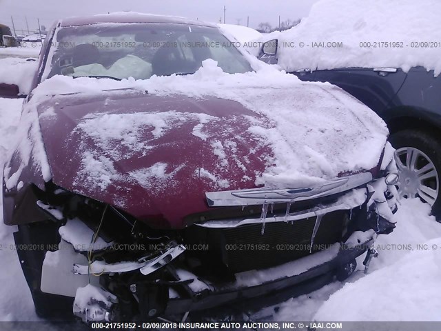 1C3CCBBG3DN527747 - 2013 CHRYSLER 200 TOURING RED photo 6