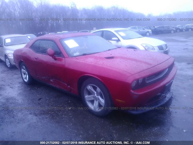 2C3CDYAGXDH500653 - 2013 DODGE CHALLENGER SXT RED photo 1