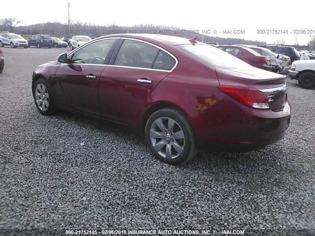 2G4GS5EV8D9146177 - 2013 BUICK REGAL PREMIUM RED photo 3