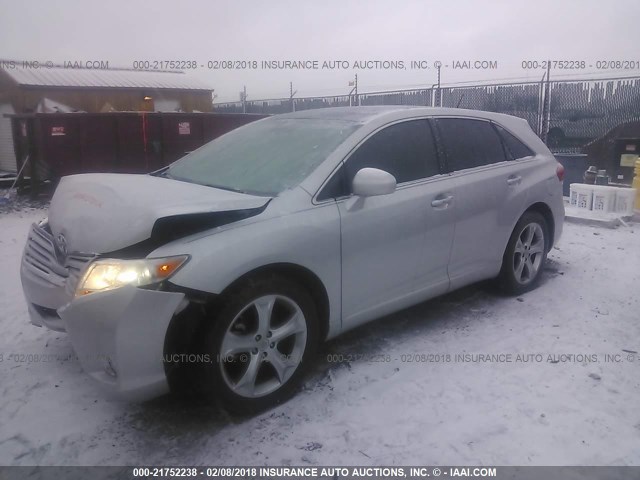 4T3BK11A99U014939 - 2009 TOYOTA VENZA SILVER photo 2
