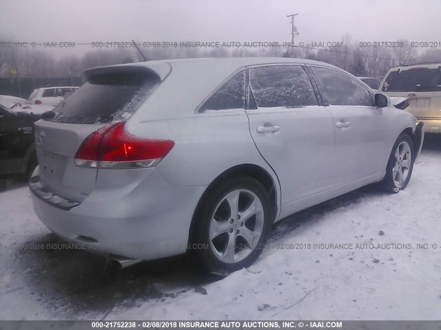 4T3BK11A99U014939 - 2009 TOYOTA VENZA SILVER photo 4