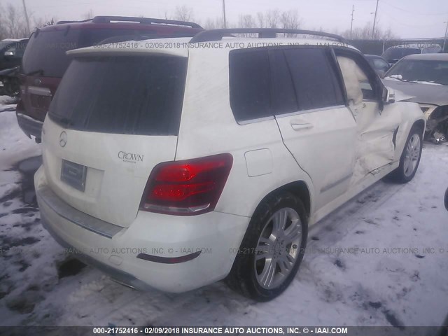 WDCGG5HB7EG211685 - 2014 MERCEDES-BENZ GLK 350 WHITE photo 4