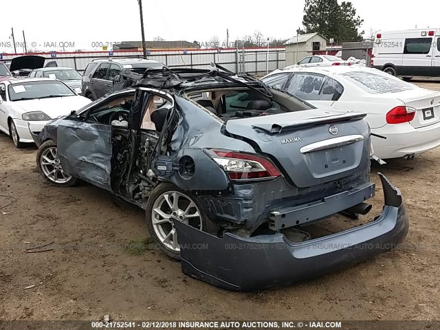 1N4AA5AP0CC834613 - 2012 NISSAN MAXIMA S/SV BLUE photo 3