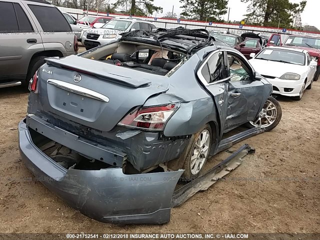 1N4AA5AP0CC834613 - 2012 NISSAN MAXIMA S/SV BLUE photo 4