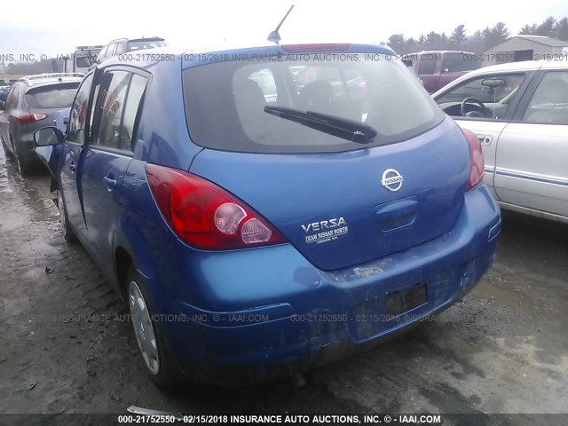 3N1BC13E79L374637 - 2009 NISSAN VERSA S/SL BLUE photo 3