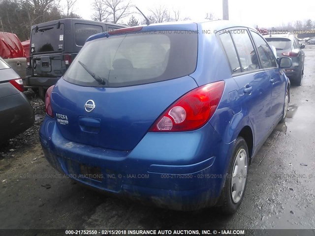 3N1BC13E79L374637 - 2009 NISSAN VERSA S/SL BLUE photo 4