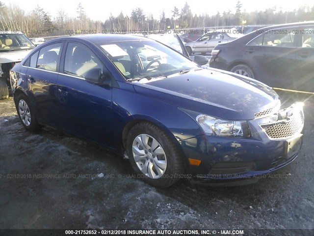 1G1PC5SH6C7134845 - 2012 CHEVROLET CRUZE LS BLUE photo 1