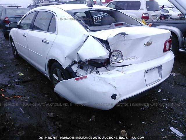 1G1ZC5E04CF300493 - 2012 CHEVROLET MALIBU 1LT WHITE photo 6