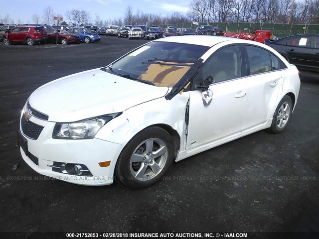 1G1PG5S98B7234764 - 2011 CHEVROLET CRUZE LT WHITE photo 2