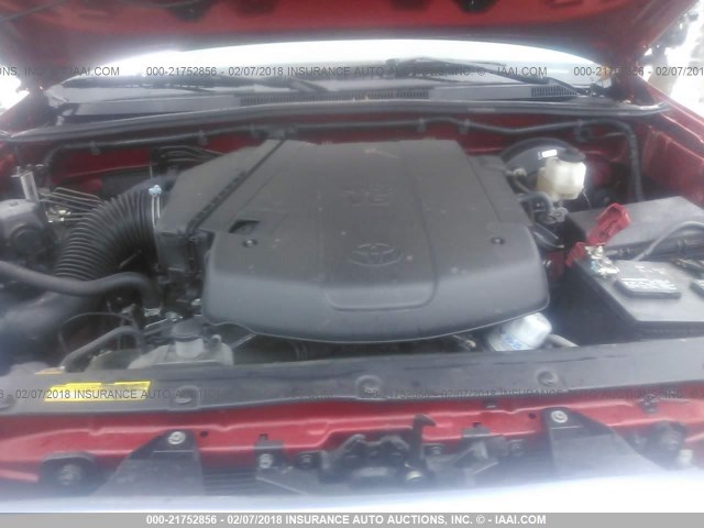 3TMLU4EN8FM201504 - 2015 TOYOTA TACOMA DOUBLE CAB/TRD RPO Qırmızı foto 10