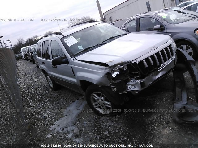 1J4GW48SX4C184386 - 2004 JEEP GRAND CHEROKEE LAREDO/COLUMBIA/FREEDOM 灰色 照片 1
