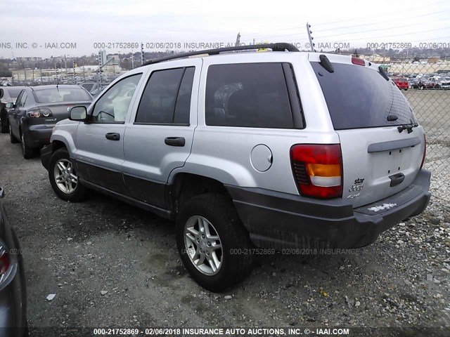 1J4GW48SX4C184386 - 2004 JEEP GRAND CHEROKEE LAREDO/COLUMBIA/FREEDOM GRAY photo 3