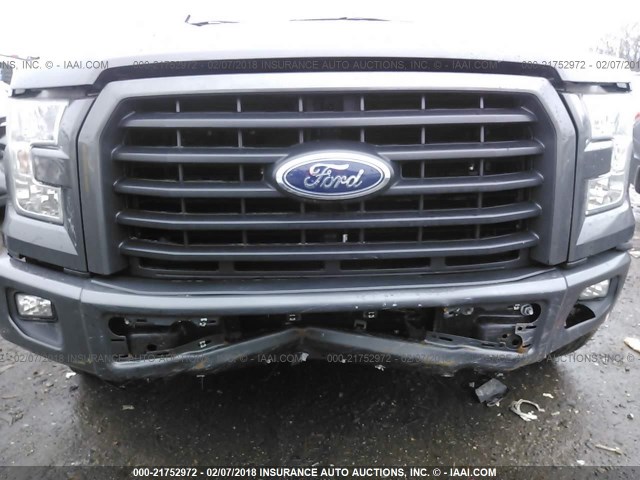 1FTEW1CP1GKD91659 - 2016 FORD F150 SUPERCREW GRAY photo 6