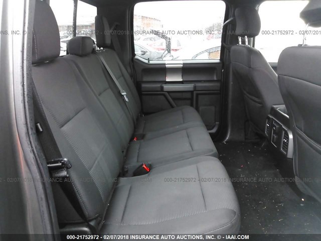 1FTEW1CP1GKD91659 - 2016 FORD F150 SUPERCREW GRAY photo 8