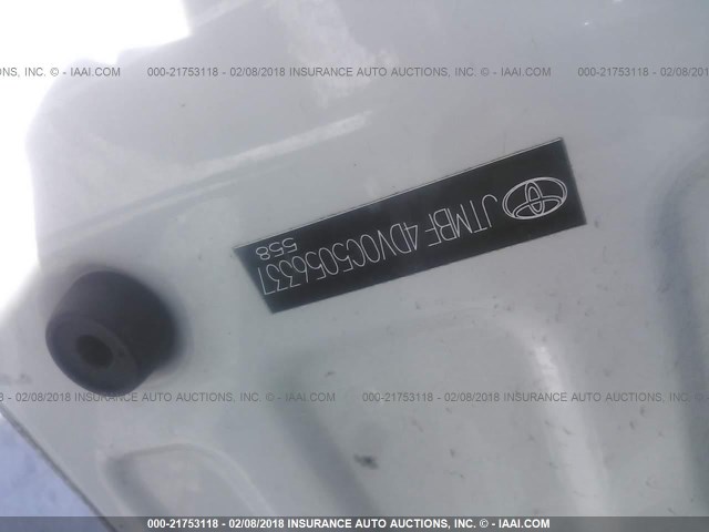 JTMBF4DV0C5056337 - 2012 TOYOTA RAV4 Սպիտակ լուսանկար 9