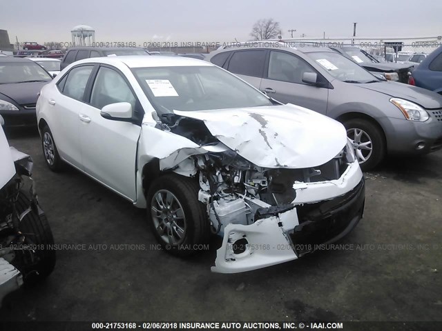 5YFBURHE6GP484158 - 2016 TOYOTA COROLLA L/LE/LE PLS/PRM/S/S PLS WHITE photo 1