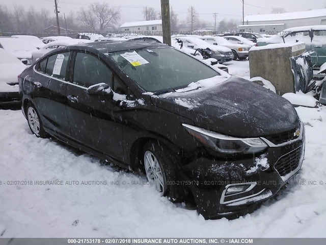 1G1BE5SM6H7126527 - 2017 CHEVROLET CRUZE LT BLACK photo 1