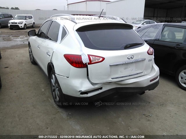 JN1AJ0HP0CM400448 - 2012 INFINITI EX35 JOURNEY WHITE photo 3