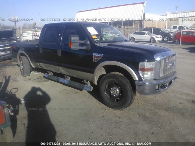 1FTSW21R58EA04432 - 2008 FORD F250 SUPER DUTY BLACK photo 1