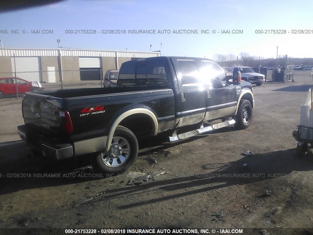 1FTSW21R58EA04432 - 2008 FORD F250 SUPER DUTY BLACK photo 4