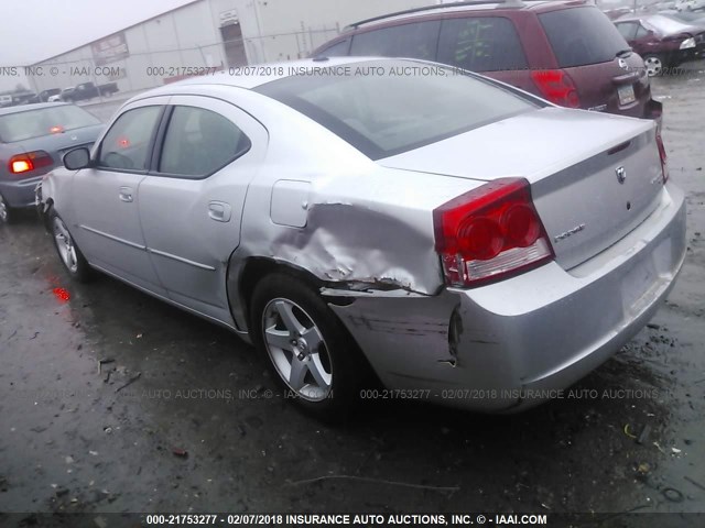 2B3CA3CV9AH267445 - 2010 DODGE CHARGER SXT SILVER photo 3