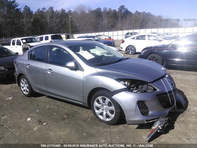 JM1BL1UG4C1562916 - 2012 MAZDA 3 I SILVER photo 1