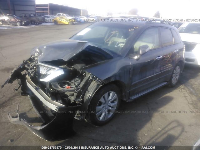 5J8TB1H50BA000589 - 2011 ACURA RDX TECHNOLOGY BLACK photo 2