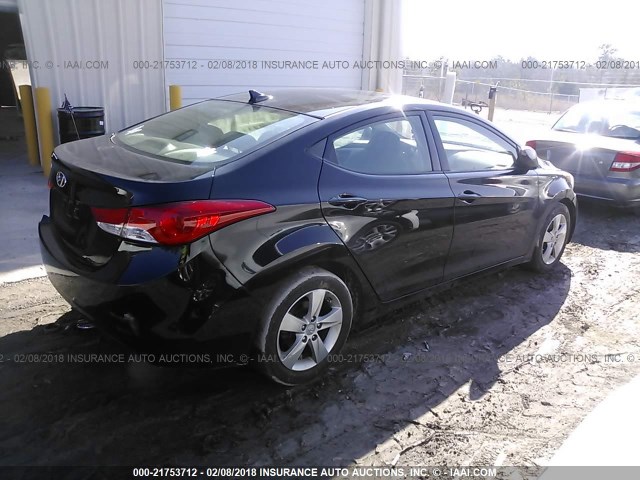 5NPDH4AE3DH447071 - 2013 HYUNDAI ELANTRA GLS/LIMITED GRAY photo 4