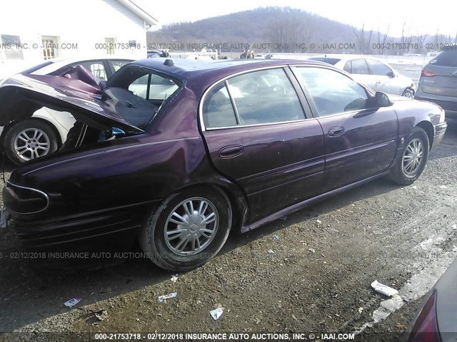 1G4HP52K54U139237 - 2004 BUICK LESABRE CUSTOM MAROON photo 4