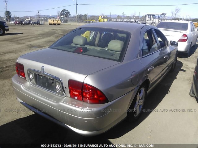 1LNHM87A2YY818276 - 2000 LINCOLN LS BEIGE photo 4