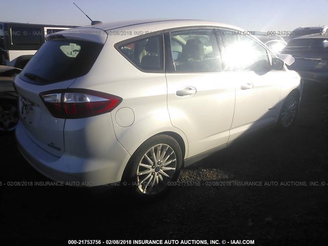 1FADP5AU1DL502697 - 2013 FORD C-MAX SE WHITE photo 4