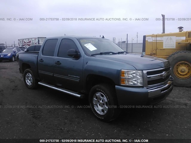 3GCRCSE09AG229809 - 2010 CHEVROLET SILVERADO C1500 LT BLUE photo 1