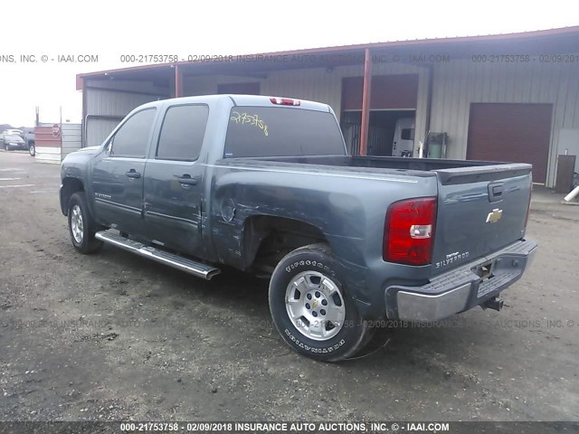 3GCRCSE09AG229809 - 2010 CHEVROLET SILVERADO C1500 LT BLUE photo 3