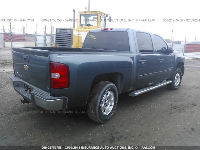 3GCRCSE09AG229809 - 2010 CHEVROLET SILVERADO C1500 LT BLUE photo 4