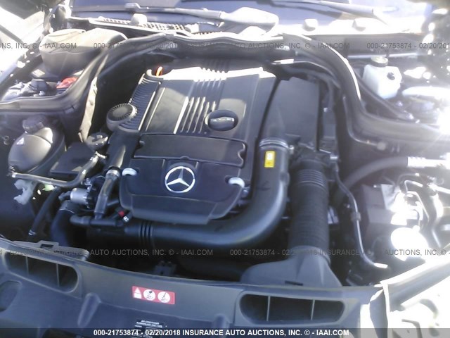 WDDGF4HB0EG204196 - 2014 MERCEDES-BENZ C 250 BLACK photo 10