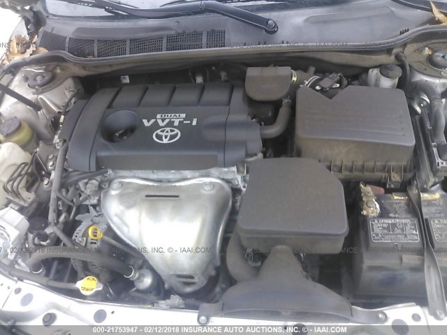 4T1BF3EK6AU070448 - 2010 TOYOTA CAMRY SE/LE/XLE SILVER photo 10