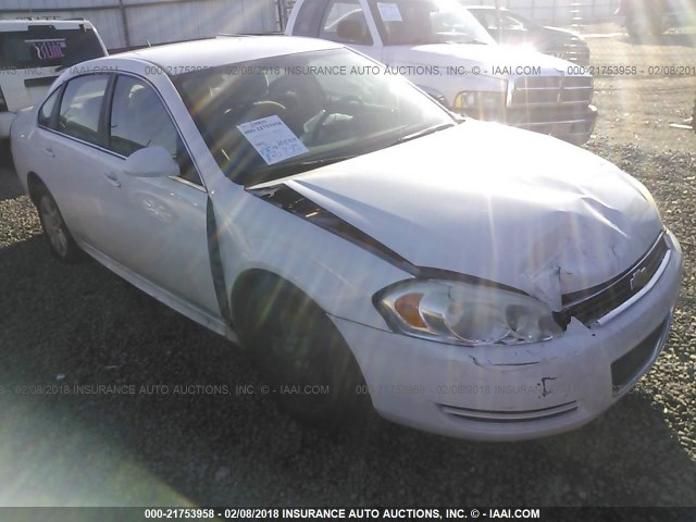 2G1WA5EK1A1200396 - 2010 CHEVROLET IMPALA LS WHITE photo 1