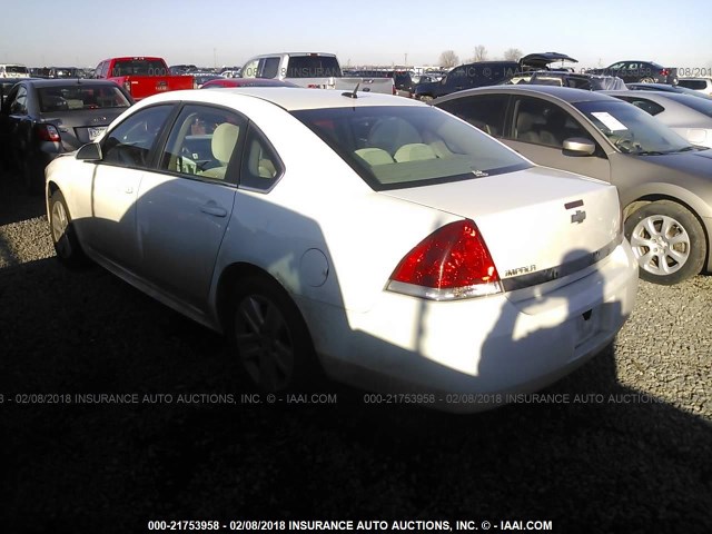 2G1WA5EK1A1200396 - 2010 CHEVROLET IMPALA LS WHITE photo 3