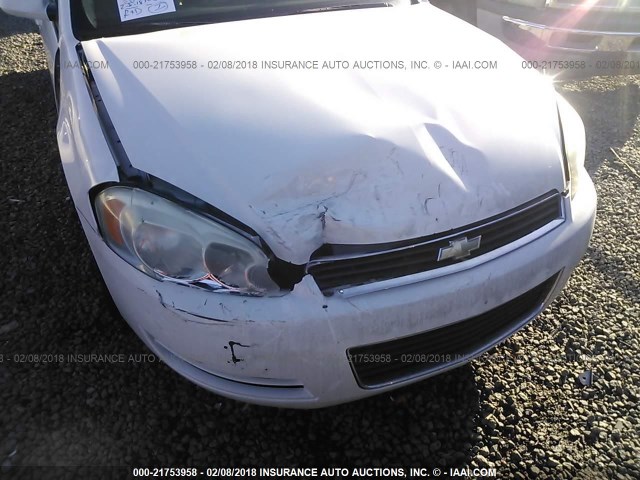 2G1WA5EK1A1200396 - 2010 CHEVROLET IMPALA LS WHITE photo 6