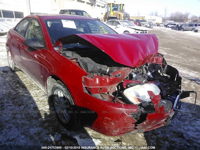 1G2ZG558664243557 - 2006 PONTIAC G6 SE1 RED photo 1