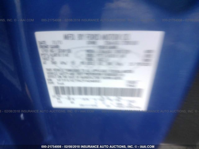 1FTFX1ET9CFA04693 - 2012 FORD F150 SUPER CAB BLUE photo 9